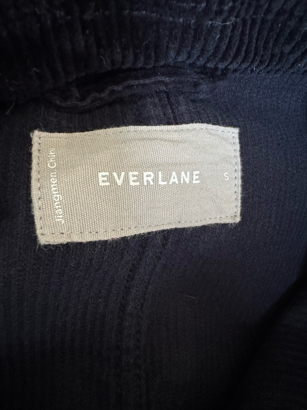 Everlane Navy Corduroy Chore Jacket Shirt Jacket Cotton Utility Small - Picture 5 of 5